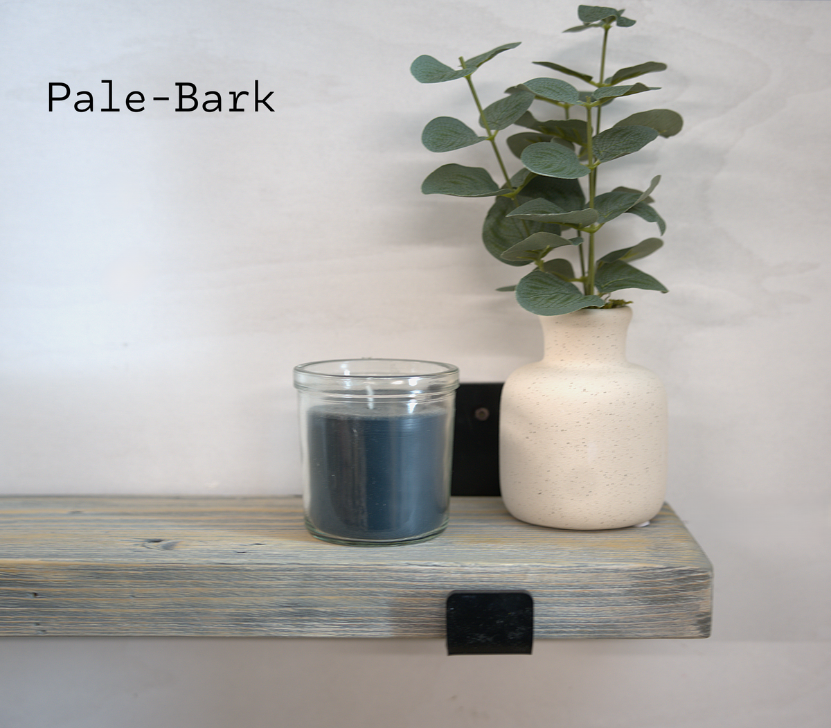 Reclaimed Wood Shelf Industrial Lipped Bracket - Twin Plank 22CM - Deep   — Handmade UK